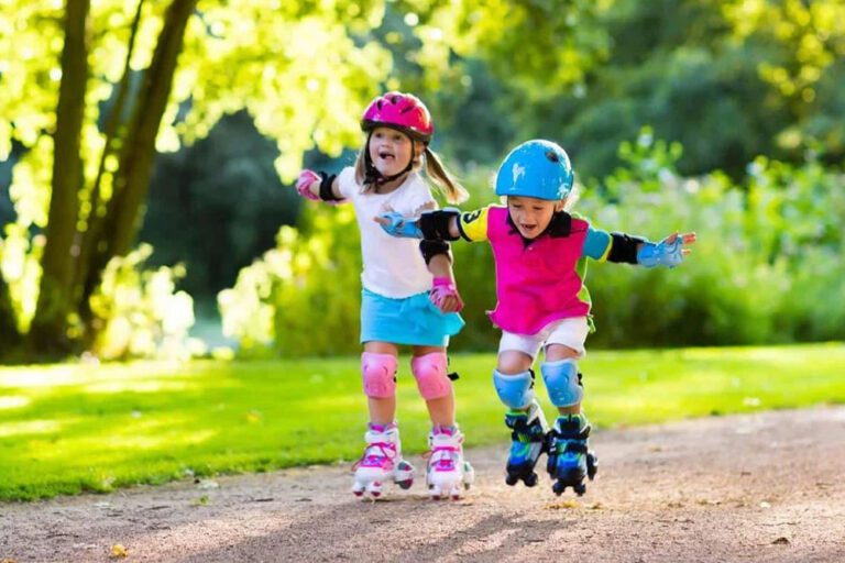 patinaje y niños